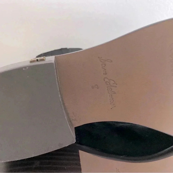 Sam Edelman Black Suede Bronson Bootie 8 - Picture 10 of 12